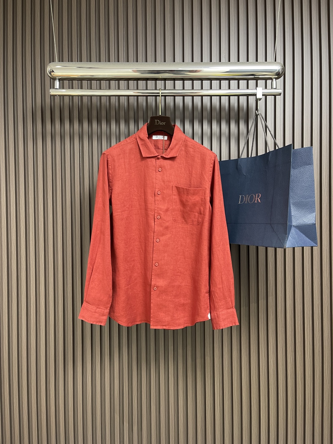 Dior Heren Overhemd Lange Mouw - Stijlvol en Comfortabel