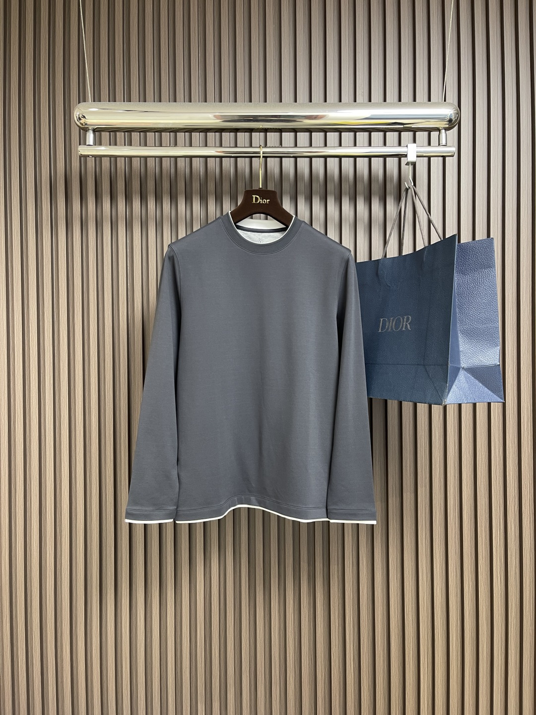 🛒🛒BC Brunello Cucinelli 2025SS秋季新品假两件长袖T恤，帅气时尚，简约百搭款