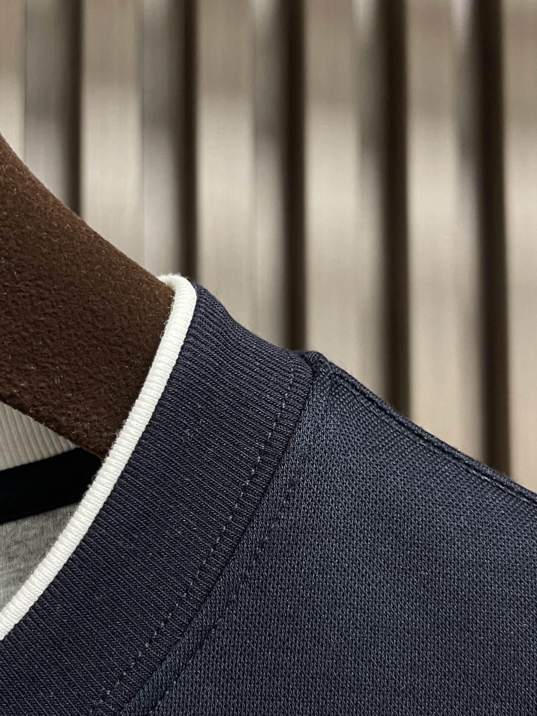 Dior Navy Blue Long Sleeve T-Shirt with White Trim Accents - Elegant Casual 9 cmp i1755872878910 6381 0 7