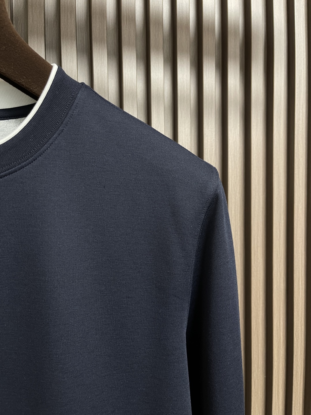Dior Navy Blue Long Sleeve T-Shirt with White Trim Accents - Elegant Casual 5 cmp i1755872879695 5286 0 3