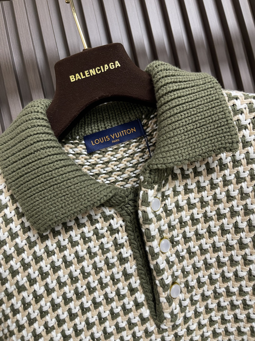 🛒🛒LV 针织提花短袖T恤，采用定织锦悦柔丝抗球面料，标志性的 Oblique 印花图案，德国进口机提花