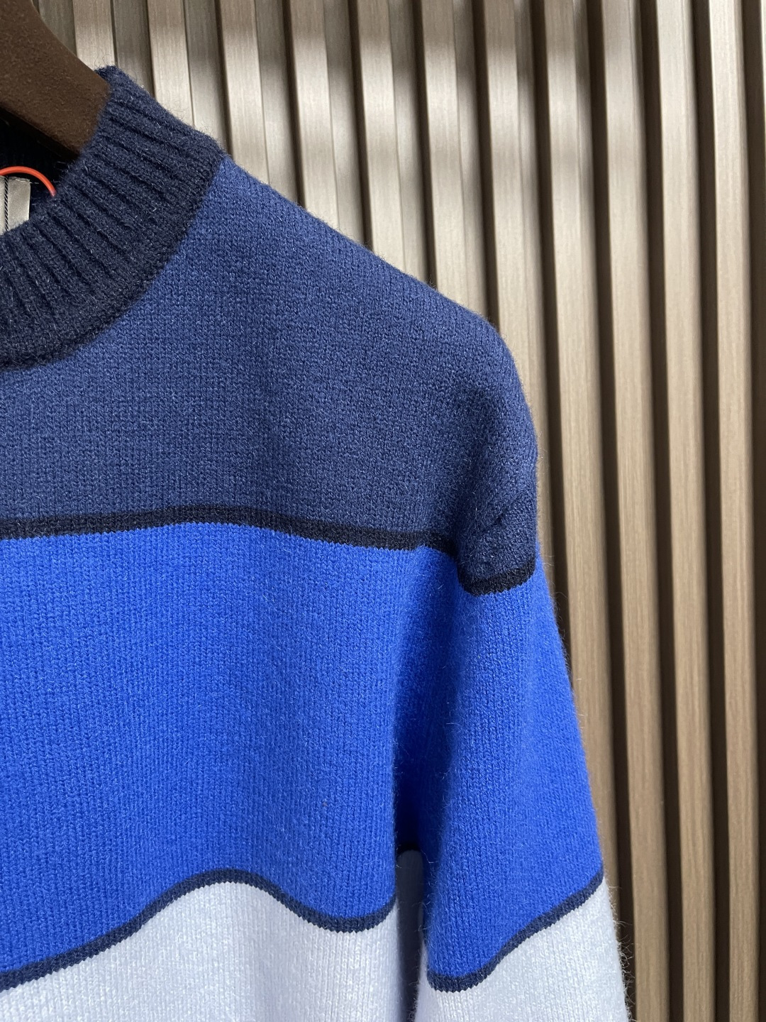 🛒🛒Dior Diamond补丁拼色毛衣，定织蓝韵山羊绒棉混纺料 细腻柔软 质感挺括 舒适贴肤 以蓝韵为