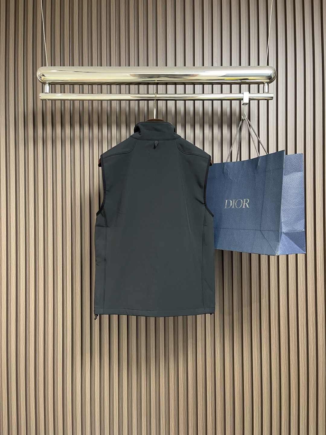 🛒🛒Rah Lauren拉夫 科技面料纯色Logo刺绣拉链立领马甲，科技面料立领马甲拉链开衫，内里采用抓