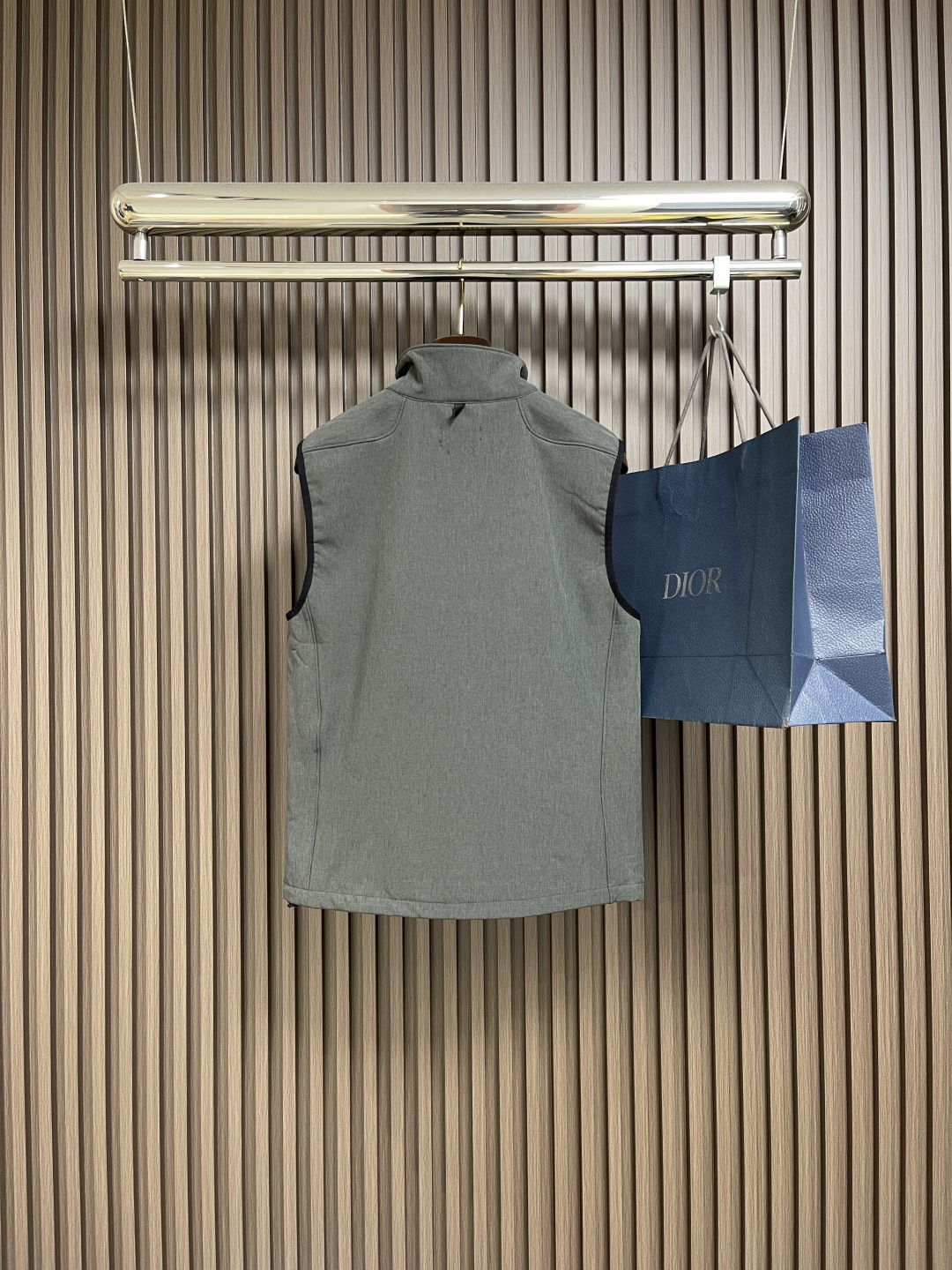 🛒🛒Rah Lauren拉夫 科技面料纯色Logo刺绣拉链立领马甲，科技面料立领马甲拉链开衫，内里采用抓