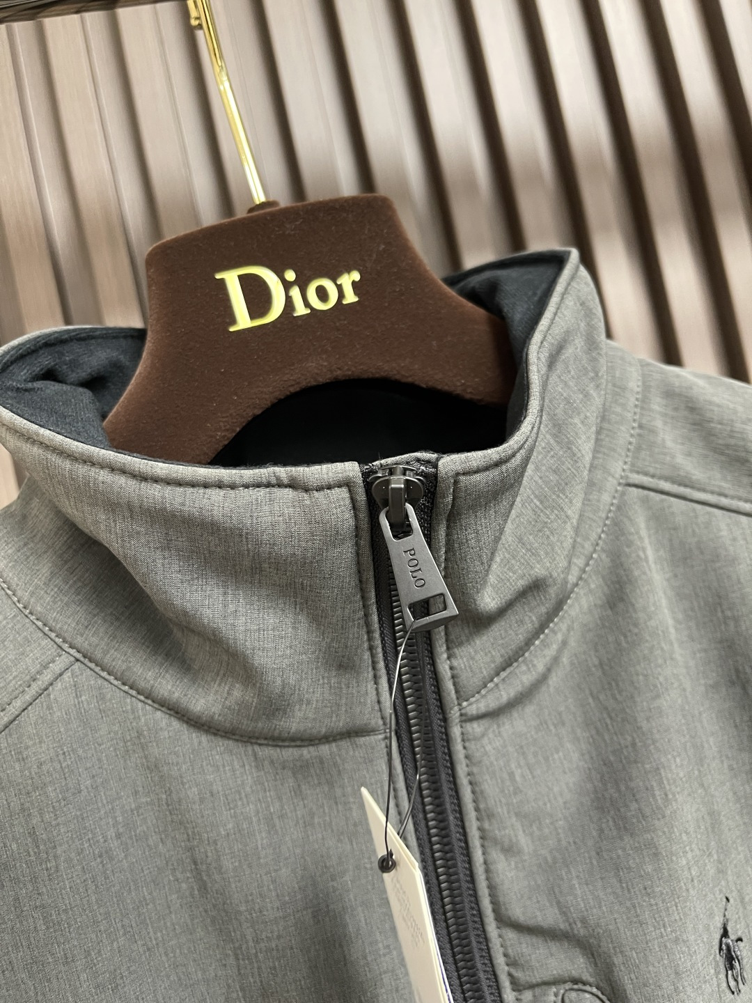 🛒🛒Rah Lauren拉夫 科技面料纯色Logo刺绣拉链立领马甲，科技面料立领马甲拉链开衫，内里采用抓