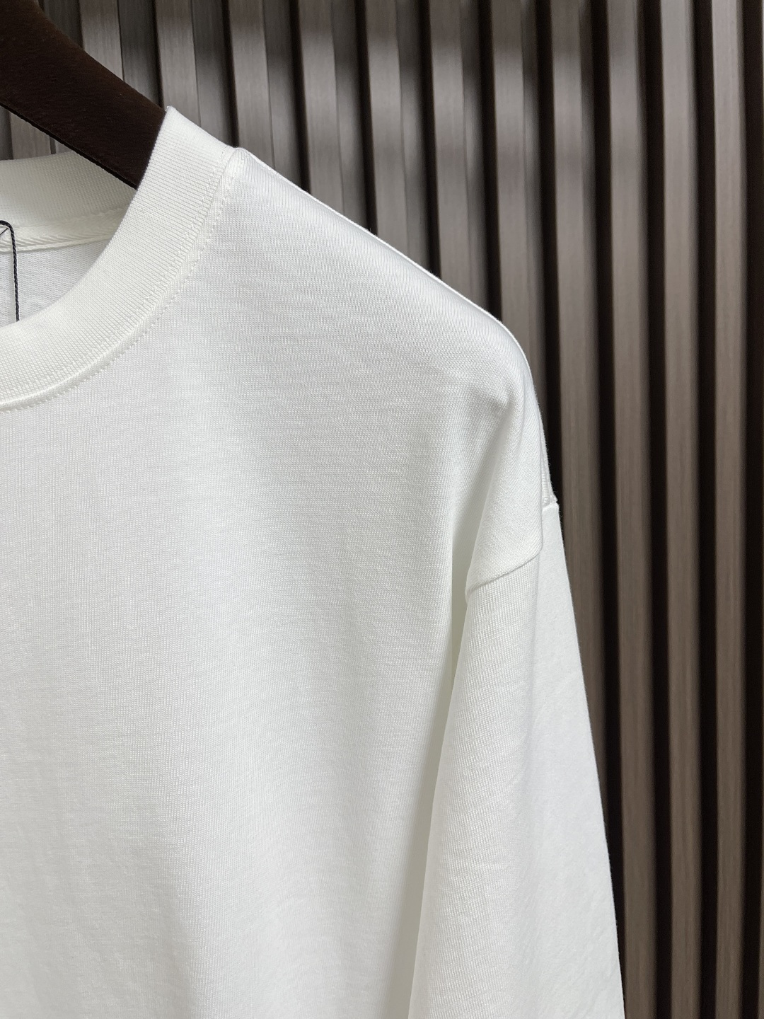 🛒🛒BV 2025SS秋冬新款标语印花长袖T恤，立体logo标识胶印印花工艺，面料定织定染，采用双股双纱