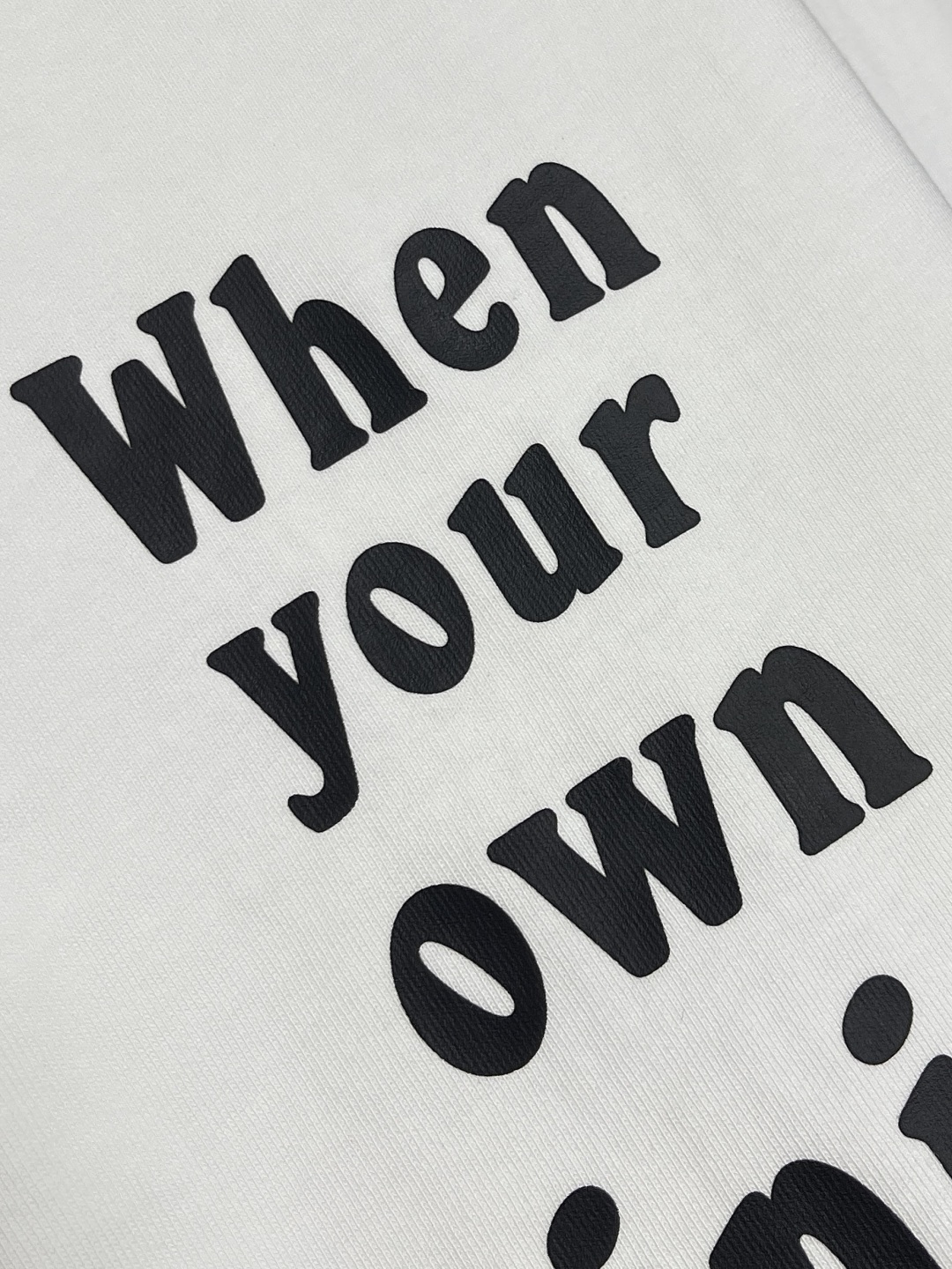 🛒🛒BV 2025SS秋冬新款标语印花长袖T恤，立体logo标识胶印印花工艺，面料定织定染，采用双股双纱