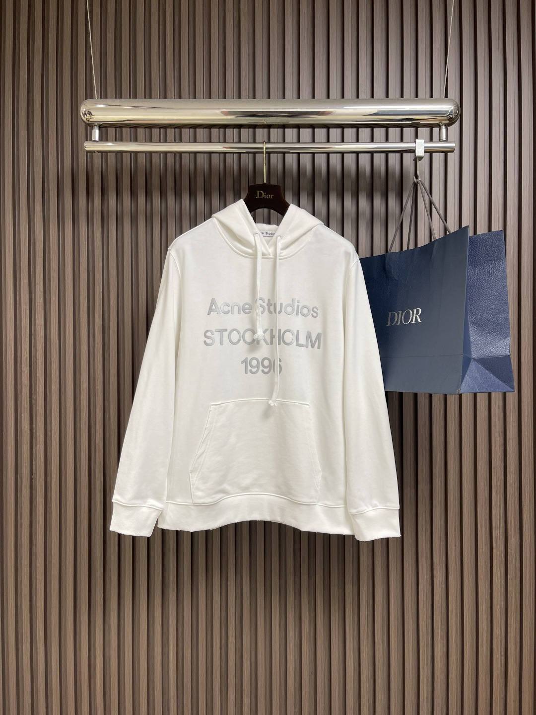 🛒🛒acne studio 2025SS连帽长袖卫衣，3d立体胶印工艺 不开裂不脱胶，双纱纯棉！手感超棒