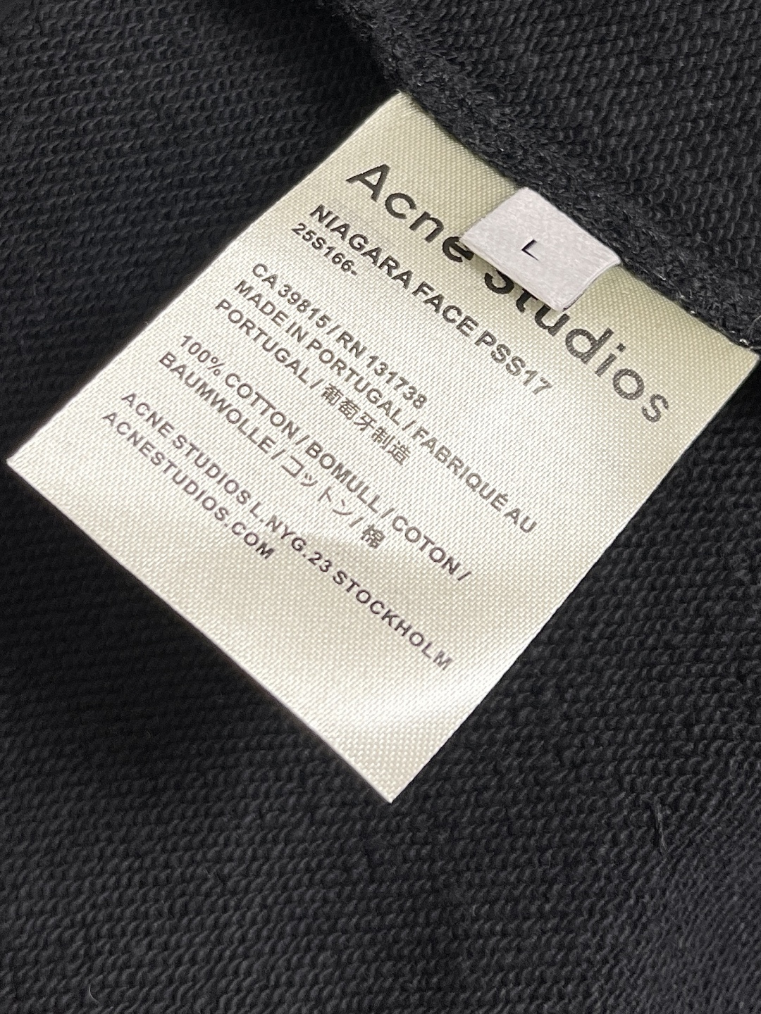 🛒🛒acne studio 2025SS连帽长袖卫衣，3d立体胶印工艺 不开裂不脱胶，双纱纯棉！手感超棒
