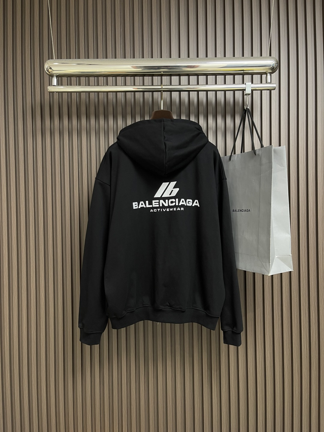 🛒🛒Balenciaga logo标识印花拉链连帽卫衣，配置了高支数翻绒面料面料，卫衣面料高达430克，