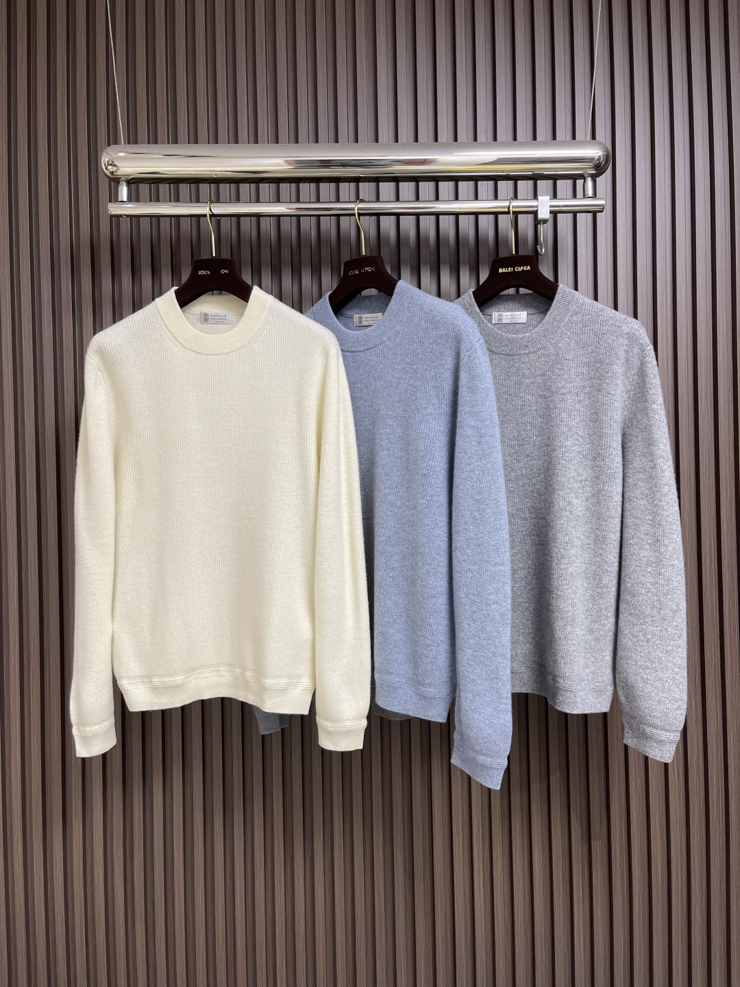 🛒🛒BrunelloCucinelli BC 圆领针织山羊绒毛衣，高端粉丝必入的秋冬王牌单品．精准立体的