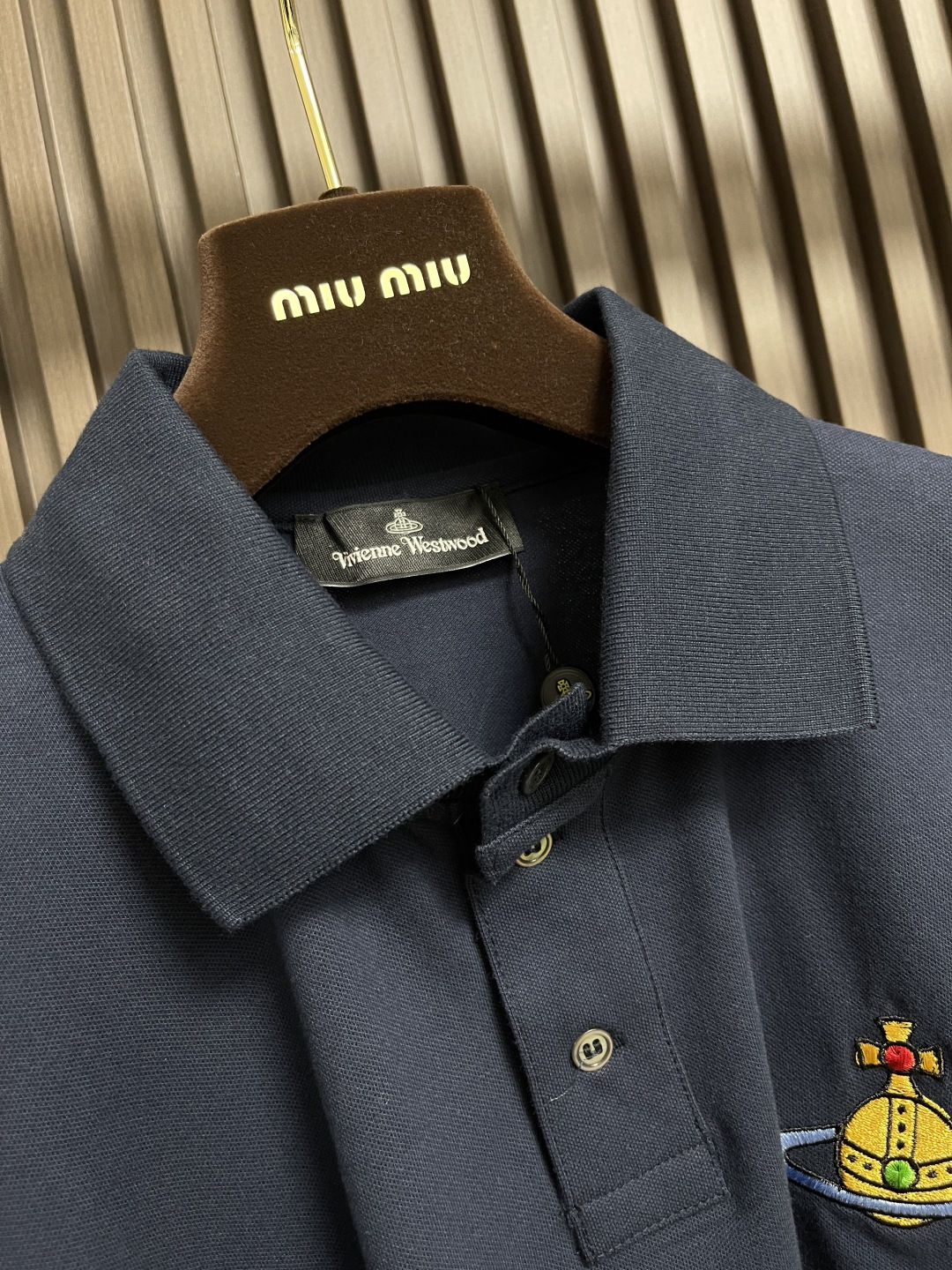 🛒🛒VIVIENNE WESTWOOD西太后 土星星球刺绣珠地棉长袖POLO，面料定向开发原版一致220