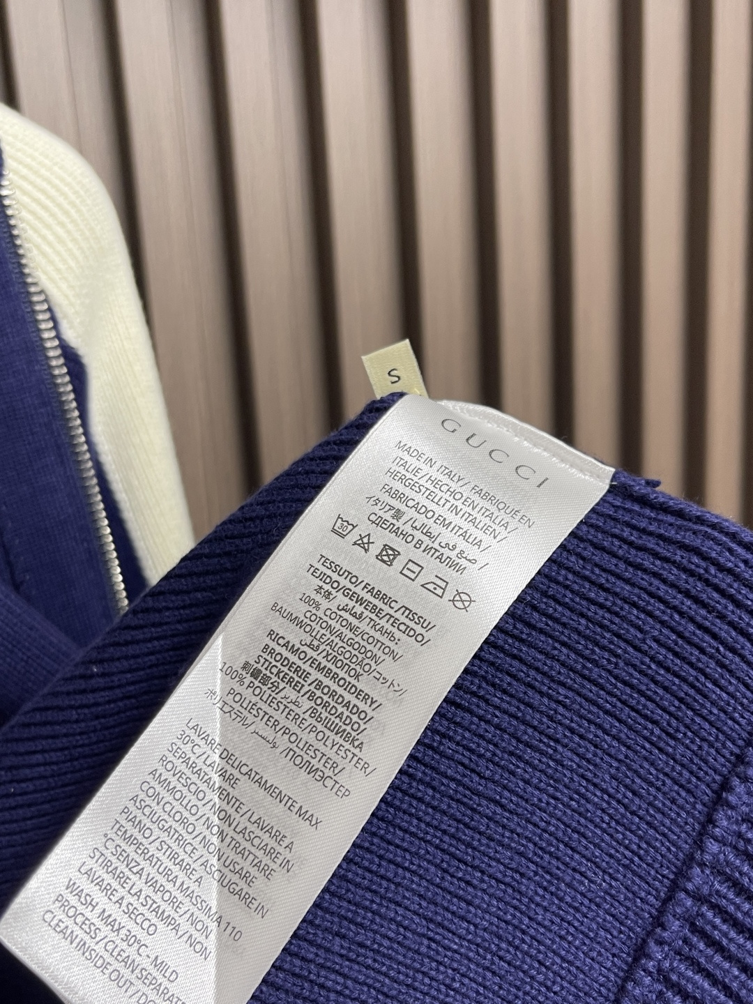 🛒🛒GUCCI 2025SS Gart系列毛织拉链外套，拼接毛织拉链外套 袖口自带logo刺绣 定制面料