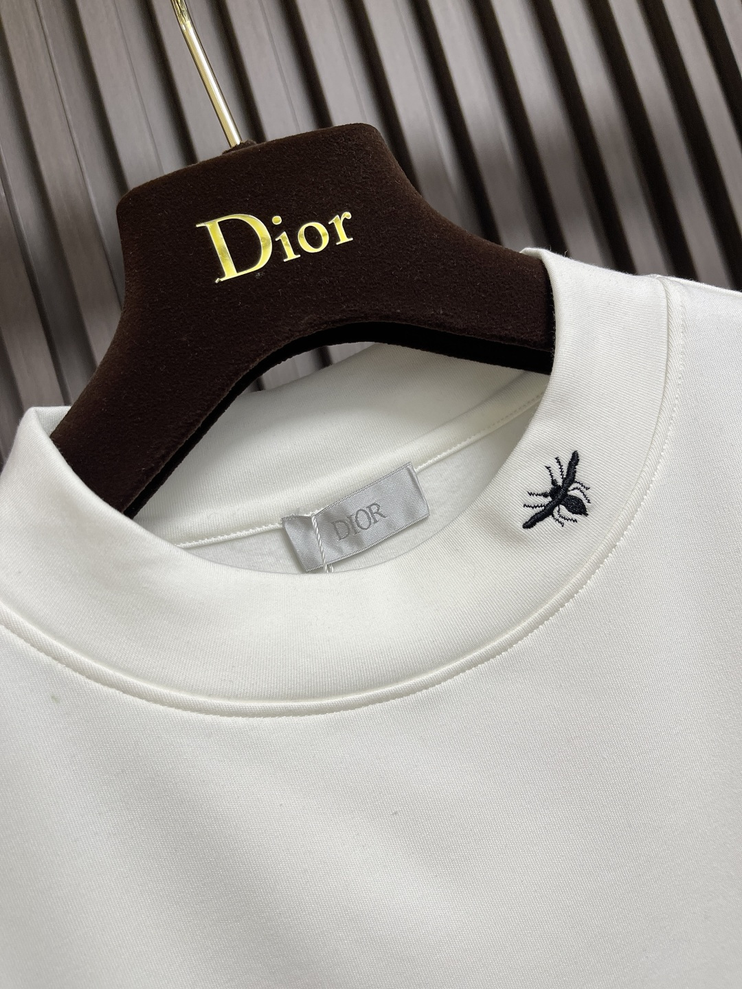 🛒🛒Dior 2025ss早秋新款logo刺绣标识长袖t恤，定制260g全棉双纱紧密爽滑面料，布面干净，
