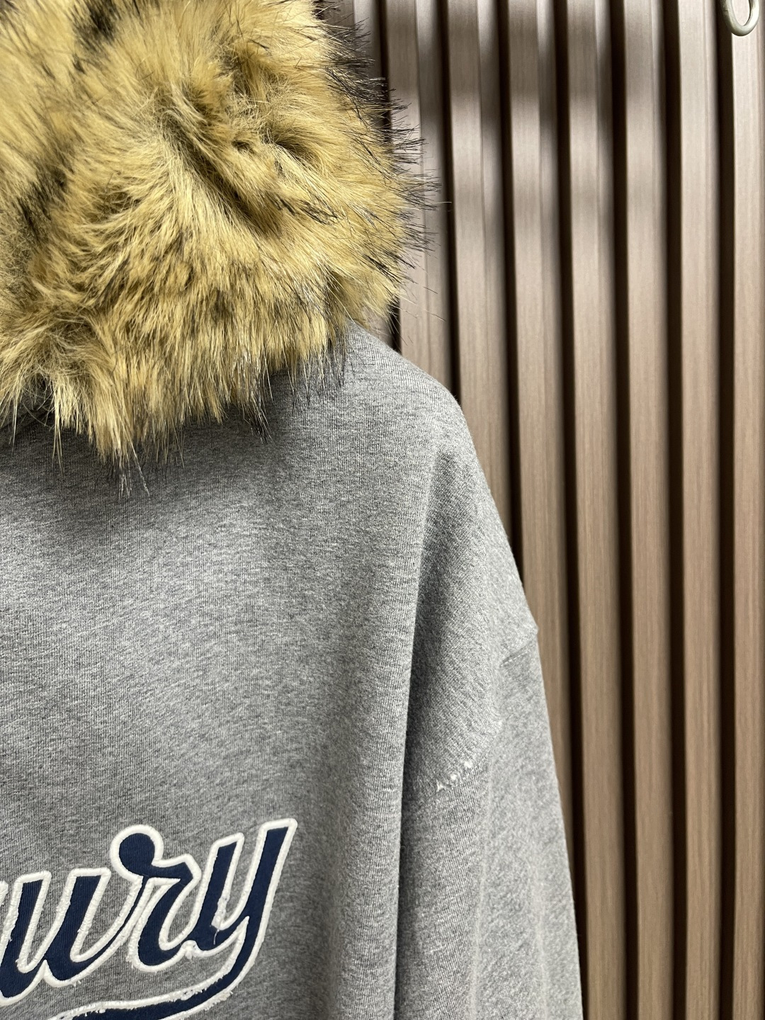 🛒🛒Balenciaga Blcg Lusury秋冬新款毛领拉链连帽卫衣，整衣全部定做 面料轻微抓毛 五