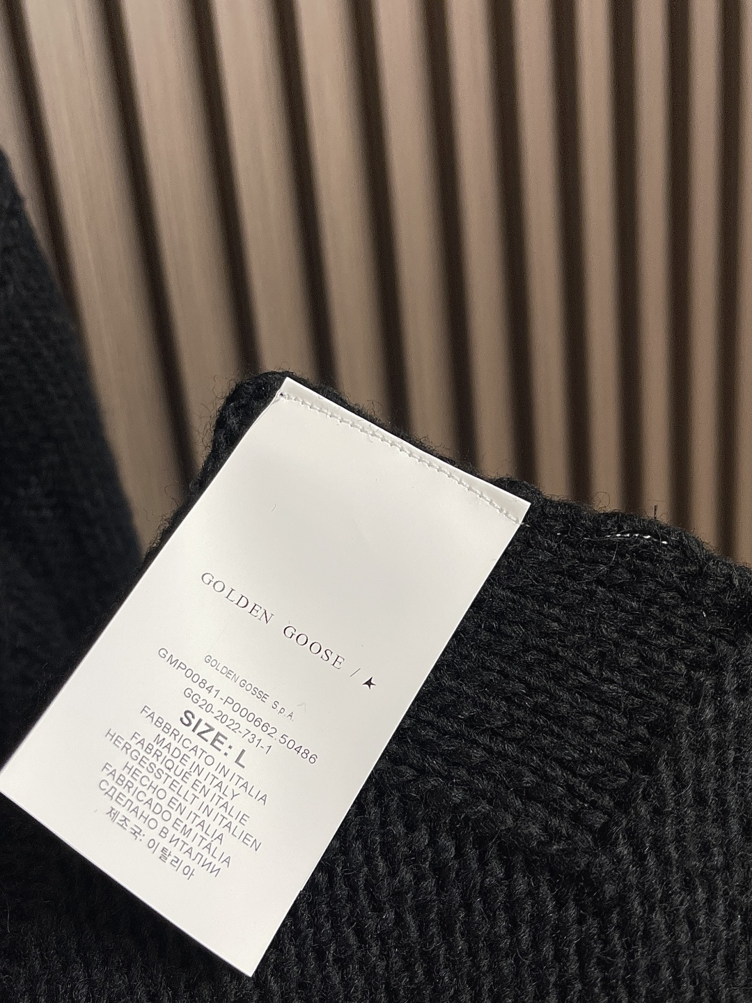 🛒🛒Goiden Goose 2025SS格纹针织圆领毛衣，面料采用采用16支混纺，进口机德国（斯托尔）