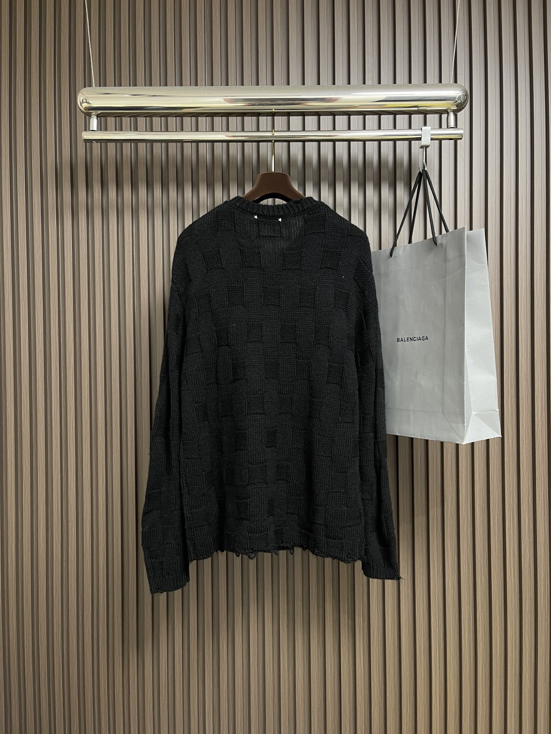 🛒🛒Goiden Goose 2025SS格纹针织圆领毛衣，面料采用采用16支混纺，进口机德国（斯托尔）