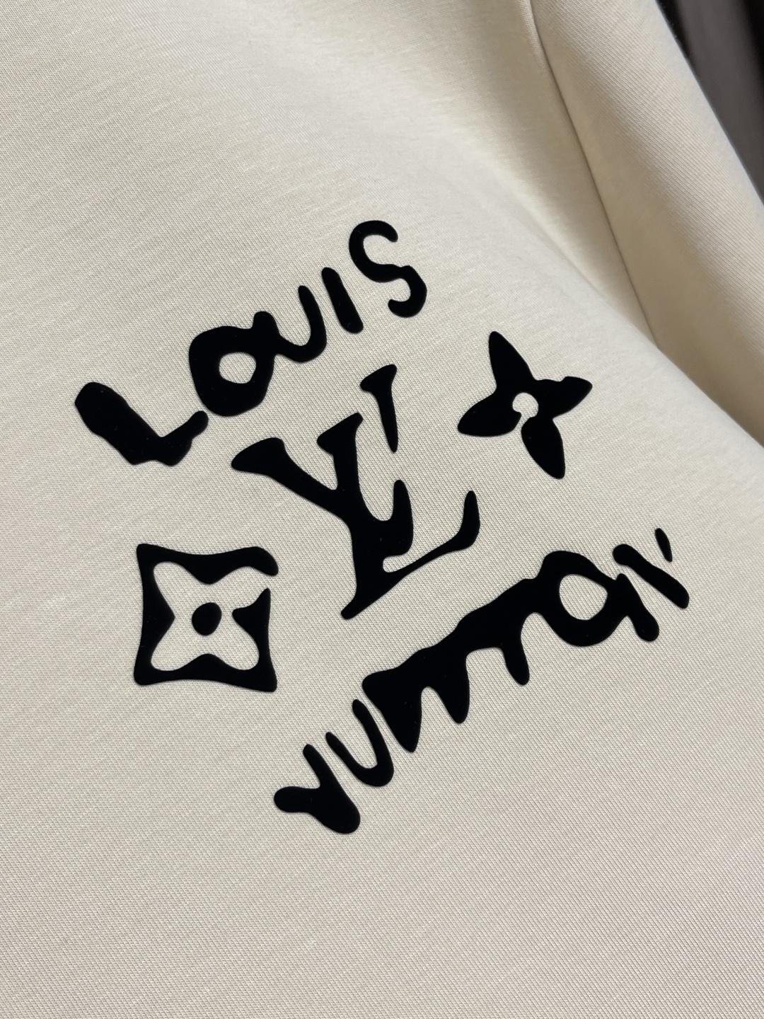 🛒🛒LV 2025FW早秋涂鸦logo标识圆领卫衣，logo 标识精致升级，420克双股大毛圈面料同缸染