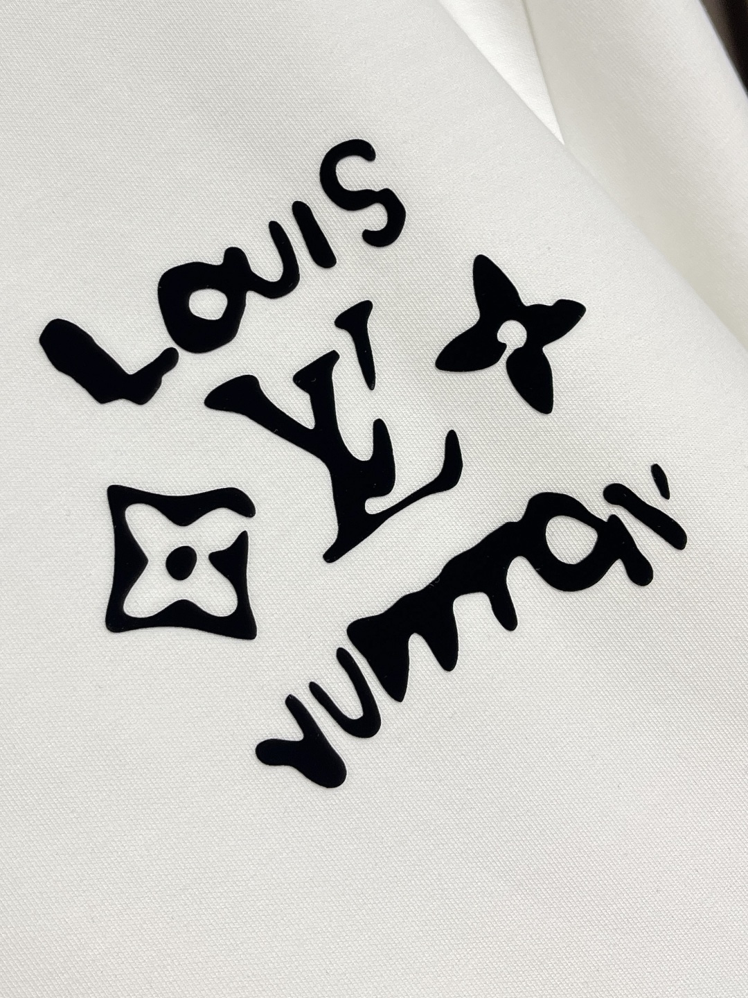 🛒🛒LV 2025FW早秋涂鸦logo标识圆领卫衣，logo 标识精致升级，420克双股大毛圈面料同缸染