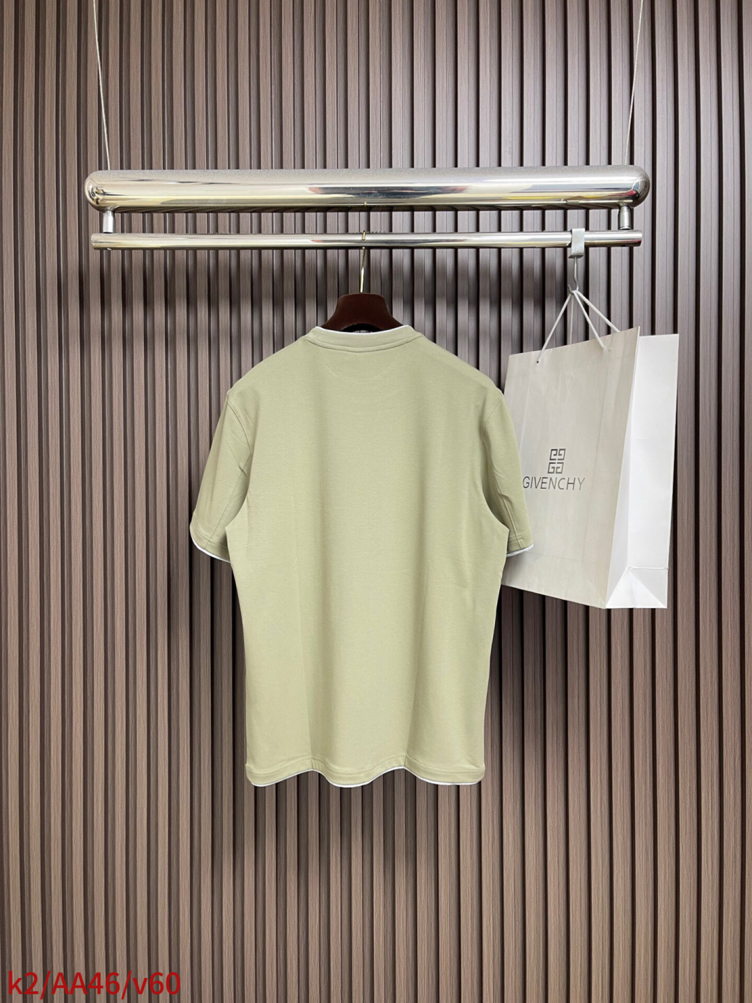 🛒🛒Brunello Cucinelli BC 胸前刺绣假两件圆领短袖T恤，2026SS早春新款短袖 男