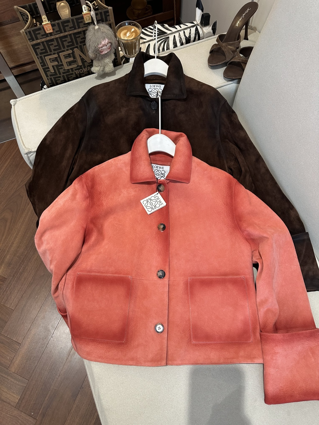 NO:892369,Loew*e imported goat suede leather S-19860909Loew*e进口山羊反绒面皮S- XL特殊码数可定制,罗意威-服装,loewe,loewe,,Women's clothing