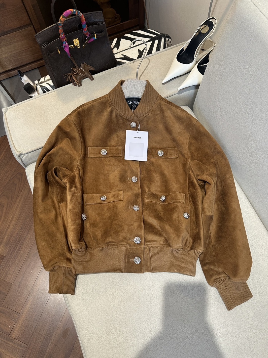 NO:944810,CHANE*2026 new product imported from Italy goat suede leather S-XL, Chanel-clothing, chanel, chanel,19860909CHANE*2026新品意大利进口山羊反绒面皮 S-XL,香奈儿-服装,chanel,chanel,,Women's clothing