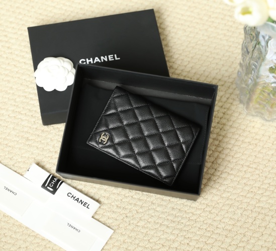 Chanel Black Quilted Leather Passport Holder with Gold-Tone Hardware 1 Chanel Black Quilted Leather Passport Holder with Gold-Tone Hardware