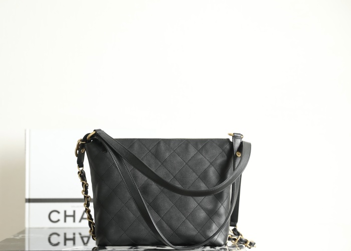 Chanel 25s Spring Hobo Small Backpack Black Nappa Leather, 20 x 31 x 8.5 cm 1 Chanel 25s Spring Hobo Small Backpack Black Nappa Leather, 20 x 31 x 8.5 cm