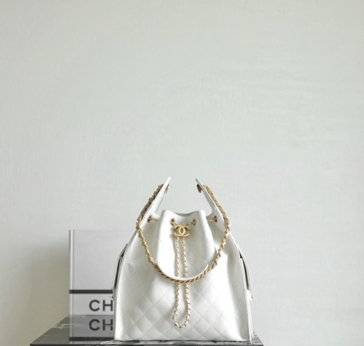 Chanel 25 Bag Hobo Medium White Impala Leather with Gold Hardware 1 Chanel 25 Bag Hobo Medium White Impala Leather with Gold Hardware