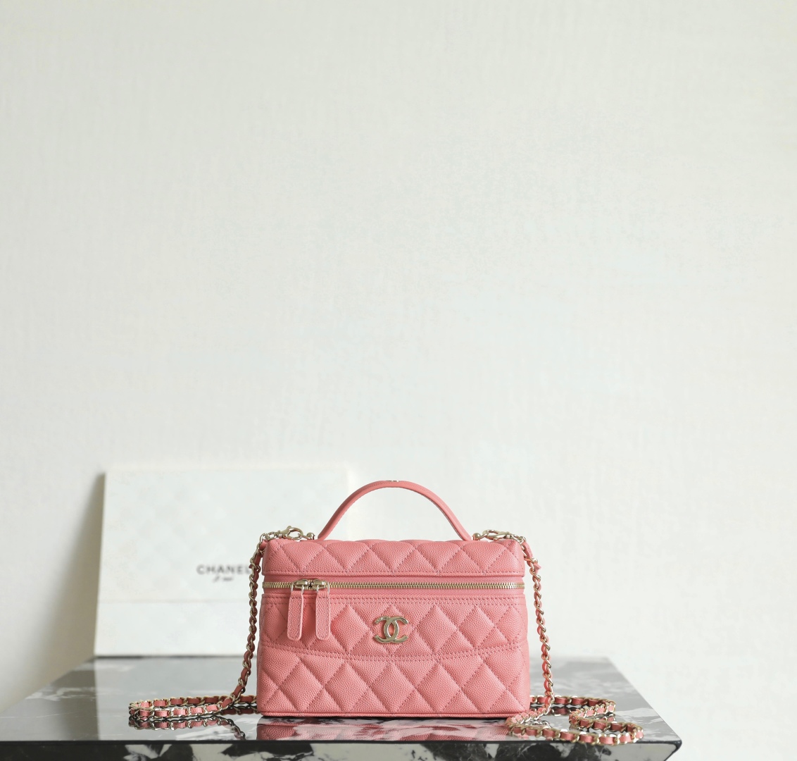 Chanel 25C Spring Waist Line LP Clutch Coral Pink Handbag Shoulder Bag 2 cmp i1749013007027 2853 0 0
