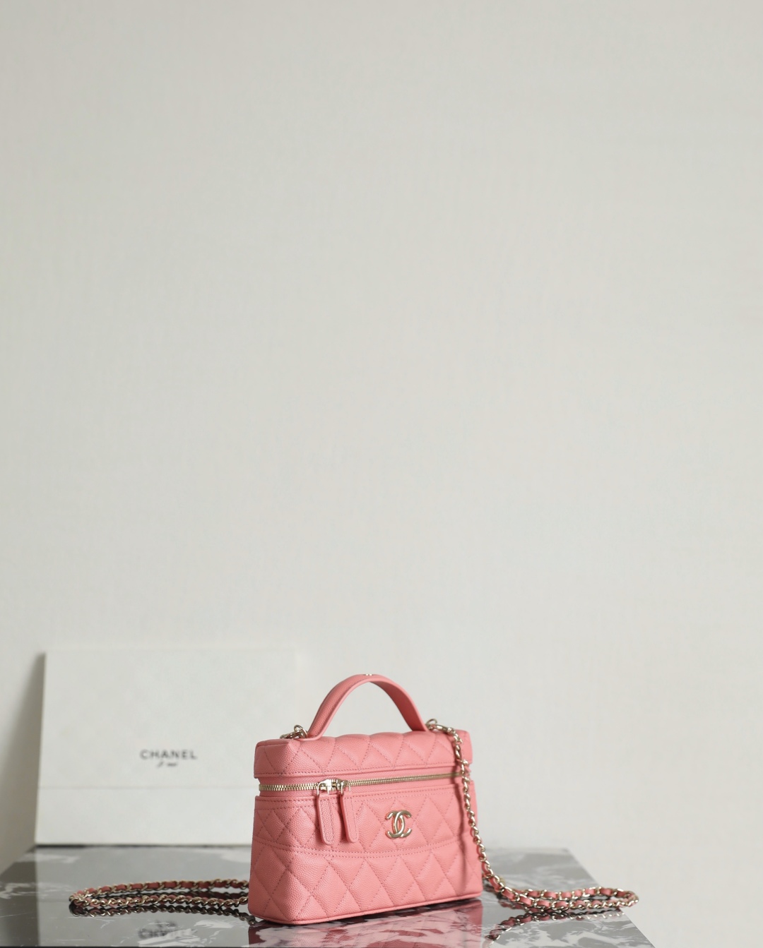 Chanel 25C Spring Waist Line LP Clutch Coral Pink Handbag Shoulder Bag 5 cmp i1749013007027 4237 0 3