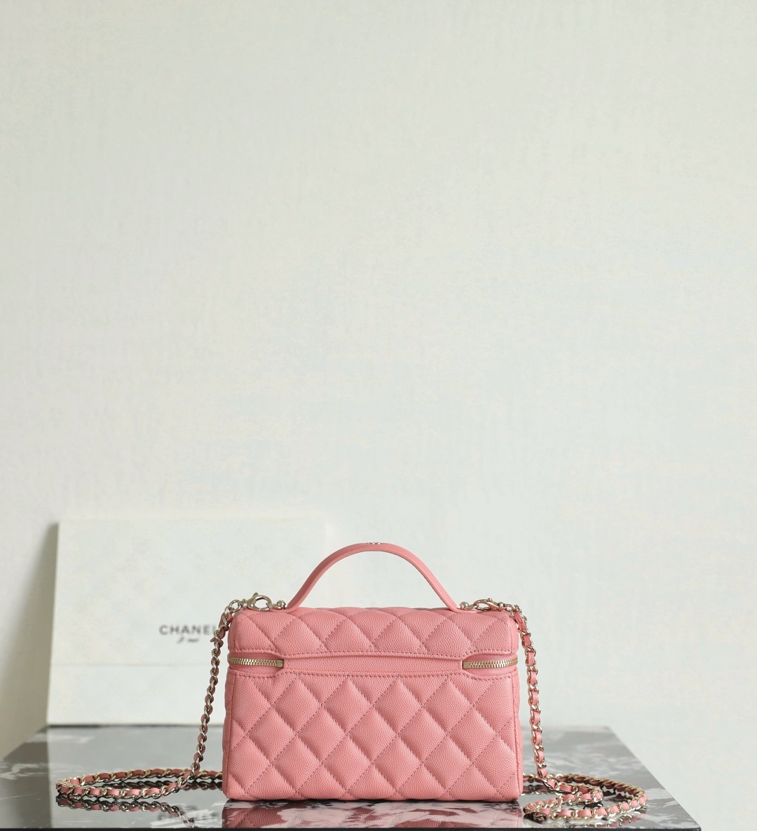 Chanel 25C Spring Waist Line LP Clutch Coral Pink Handbag Shoulder Bag 6 cmp i1749013007027 5815 0 4