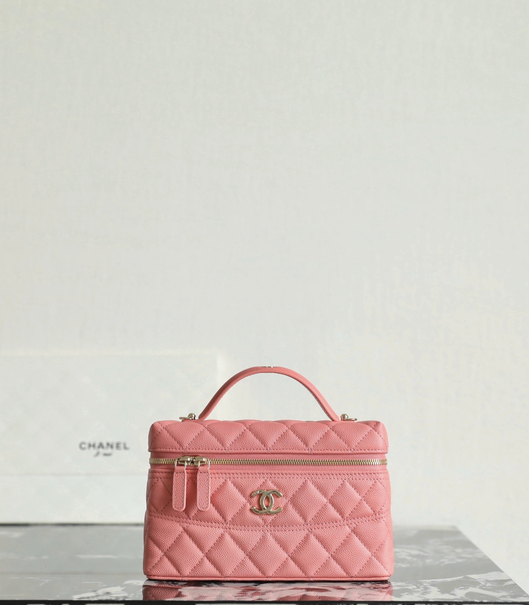 Chanel 25C Spring Waist Line LP Clutch Coral Pink Handbag Shoulder Bag 4 cmp i1749013014188 9865 0 2