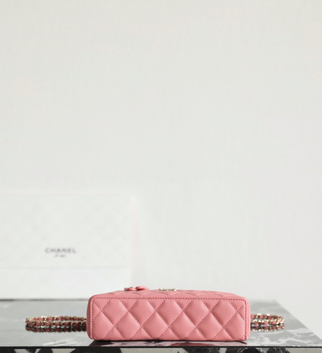 Chanel 25C Spring Waist Line LP Clutch Coral Pink Handbag Shoulder Bag 8 cmp i1749013014195 5675 0 6