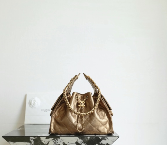 Chanel 25 Bag Hobo Small Bronze Gold Quilted Leather Shoulder Bag 1 Chanel 25 Bag Hobo Small Bronze Gold Quilted Leather Shoulder Bag