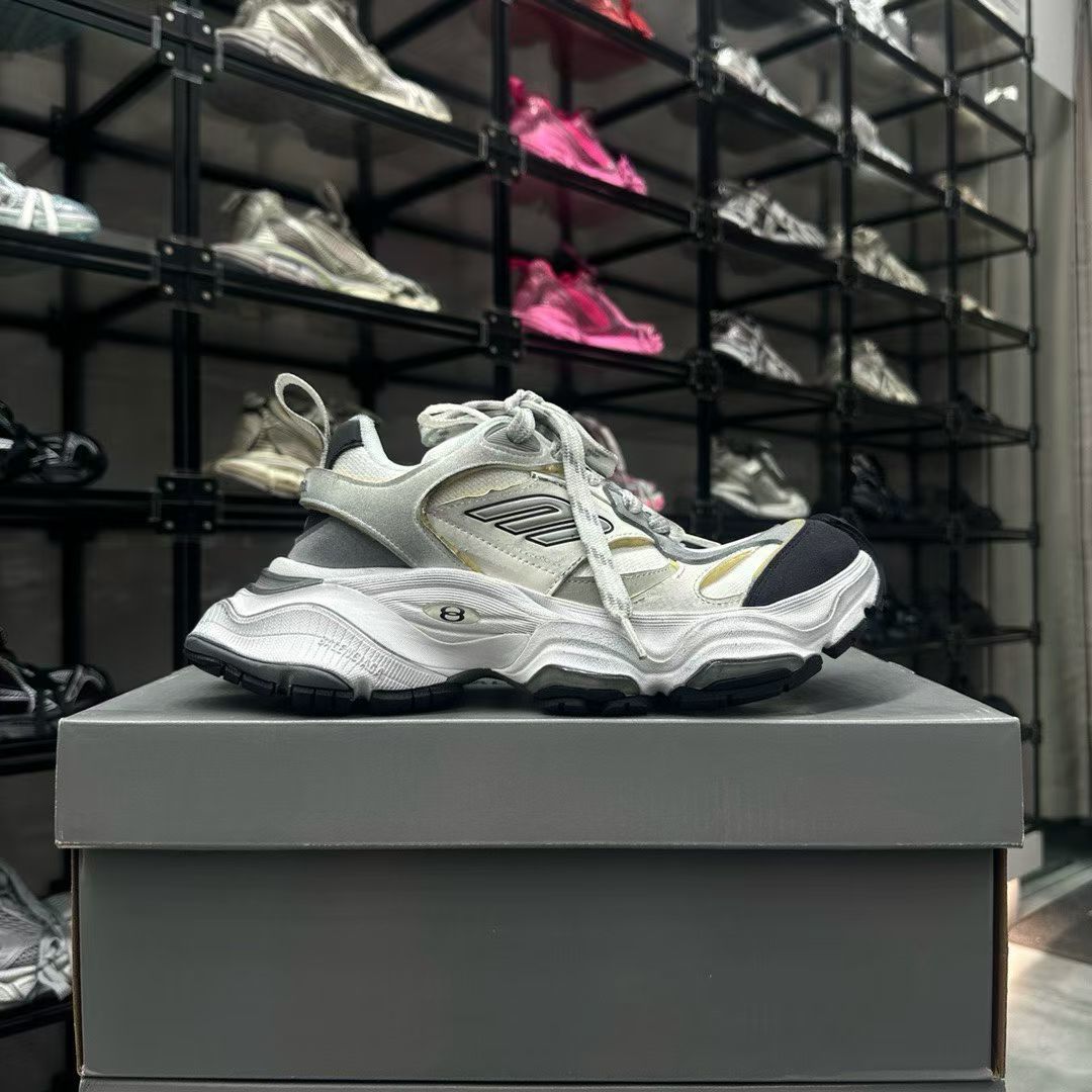 NO:630145,Appreciation of details BALENCIA* CARGO Bajia mesh round-toe lace-up gray, black and yellow, dad shoes, balenciaga, burberry19860909细节鉴赏 BALENCIA* CARGO 巴家网布圆头系带 灰黑黄,老爹鞋,balenciaga,burberry,Women's Shoes