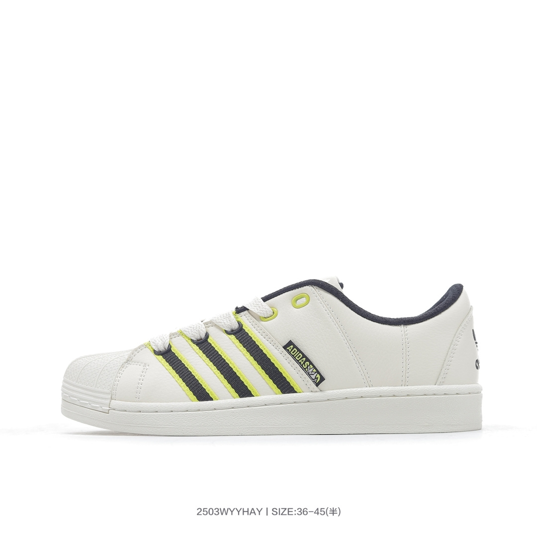 放店💰90  白荧光绿 IF8179
D❄️｜ 阿迪达斯/三叶草Adidas Originals Superstar 82"Black Sliver"经典贝壳头系列低帮百搭休闲运动板鞋“ 

码数：36 36.5 37 38 38.5 39 40 40.5 41 42 42.5 43 44 45
编号：2503WYYHAY