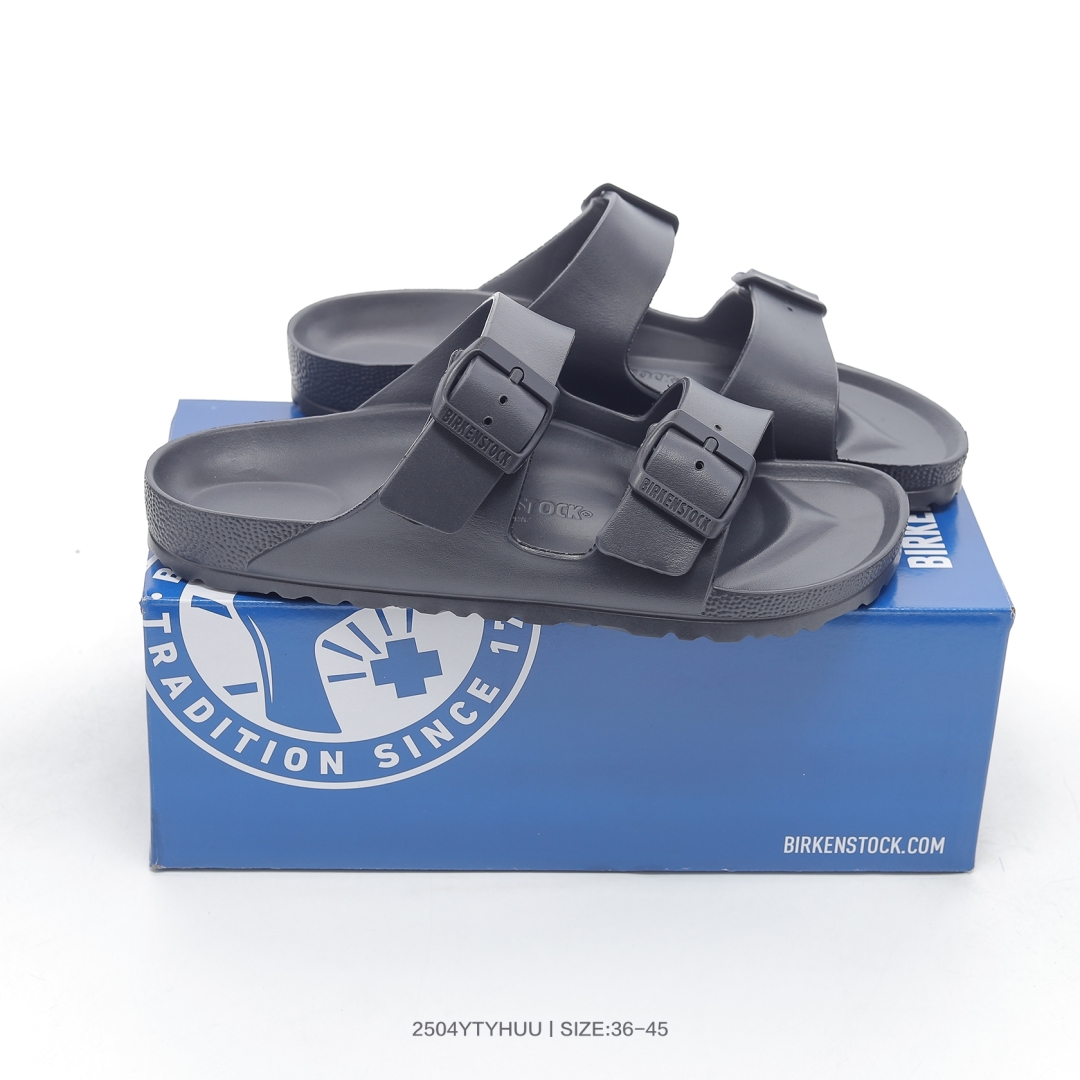 图片[3]-集🈴 博肯勃肯Birkenstock 休闲舒适 EVA 防滑皮质勃肯拖鞋 尺码：36 37 38 39 40 41 42 43 44 45-选品中心