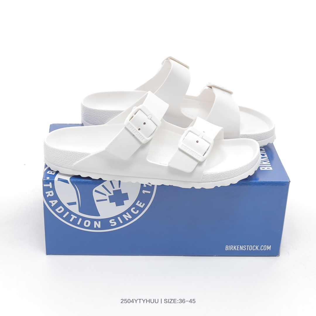 集🈴 博肯勃肯Birkenstock 休闲舒适 EVA 防滑皮质勃肯拖鞋 尺码：36 37 38 39 40 41 42 43 44 45-选品中心