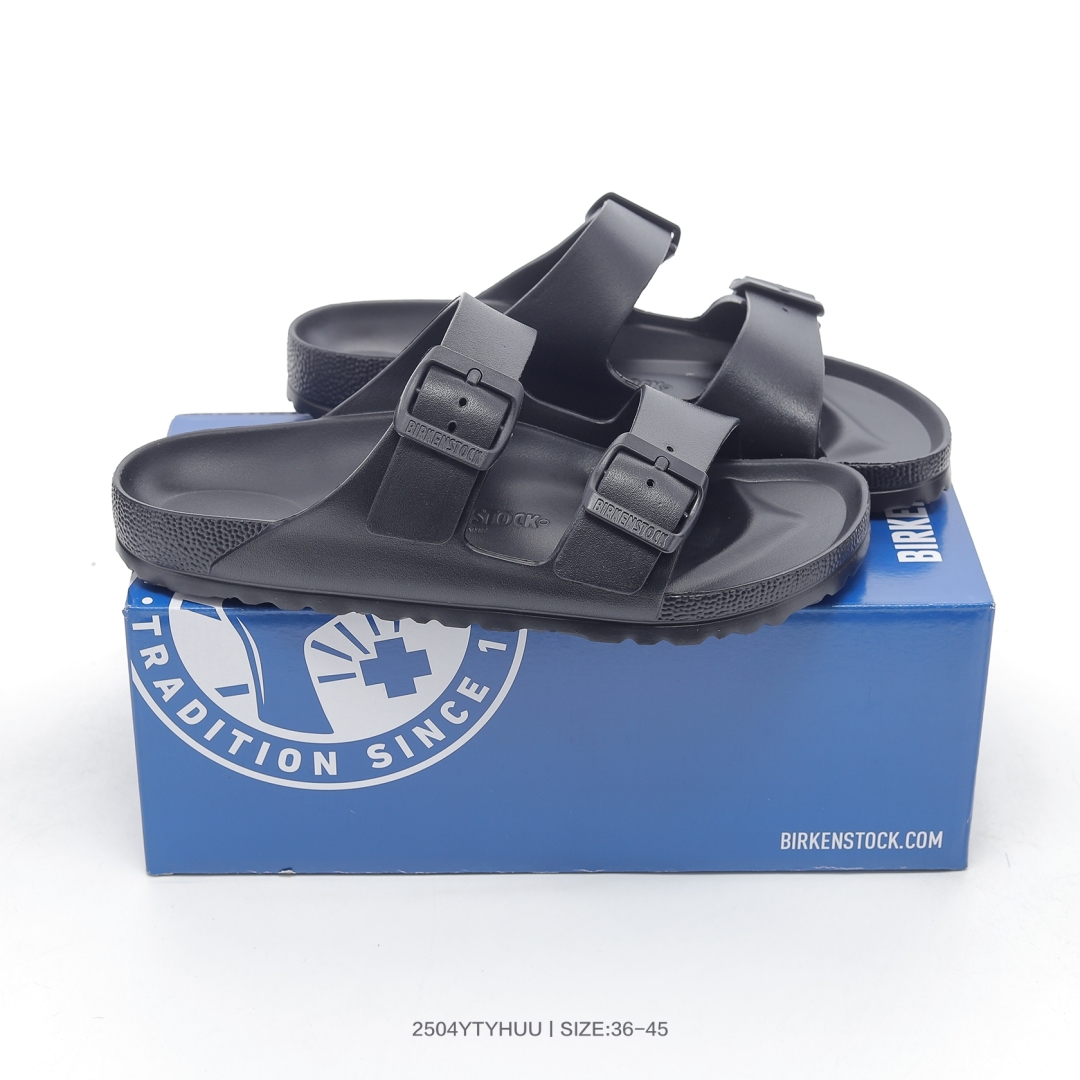图片[4]-集🈴 博肯勃肯Birkenstock 休闲舒适 EVA 防滑皮质勃肯拖鞋 尺码：36 37 38 39 40 41 42 43 44 45-选品中心