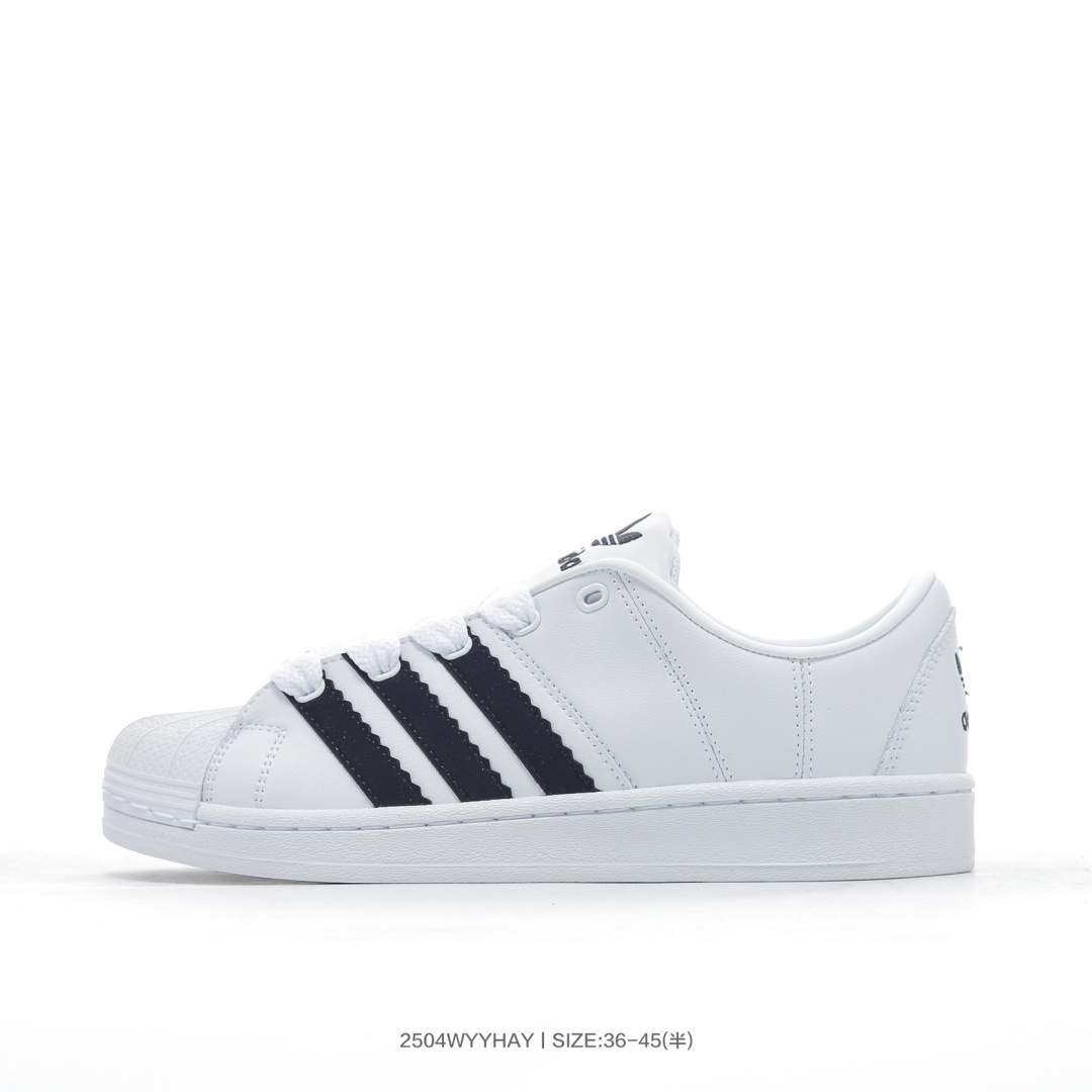 放店💰90 尖尾白黑ID2552
D❄️｜阿迪达斯Adidas originals Superstar Supermodified 经典贝壳头圆头舒适低帮休闲运动板鞋

码数：36 36.5 37 38 38.5 39 40 40.5 41 42 42.5 43 44 44.5 45
编号：2504WYYHAY