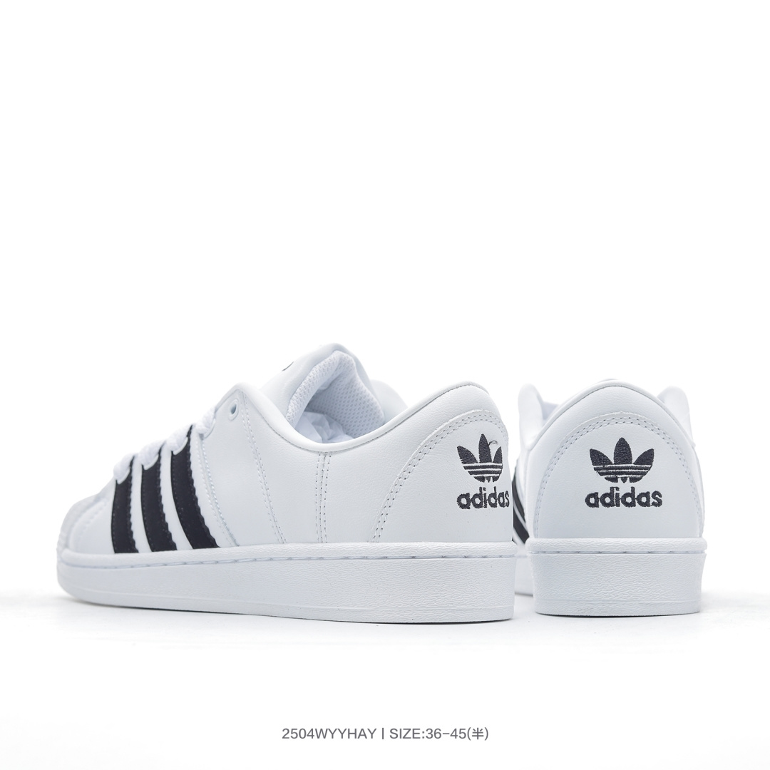 放店💰90 尖尾白黑ID2552
D❄️｜阿迪达斯Adidas originals Superstar Supermodified 经典贝壳头圆头舒适低帮休闲运动板鞋

码数：36 36.5 37 38 38.5 39 40 40.5 41 42 42.5 43 44 44.5 45
编号：2504WYYHAY