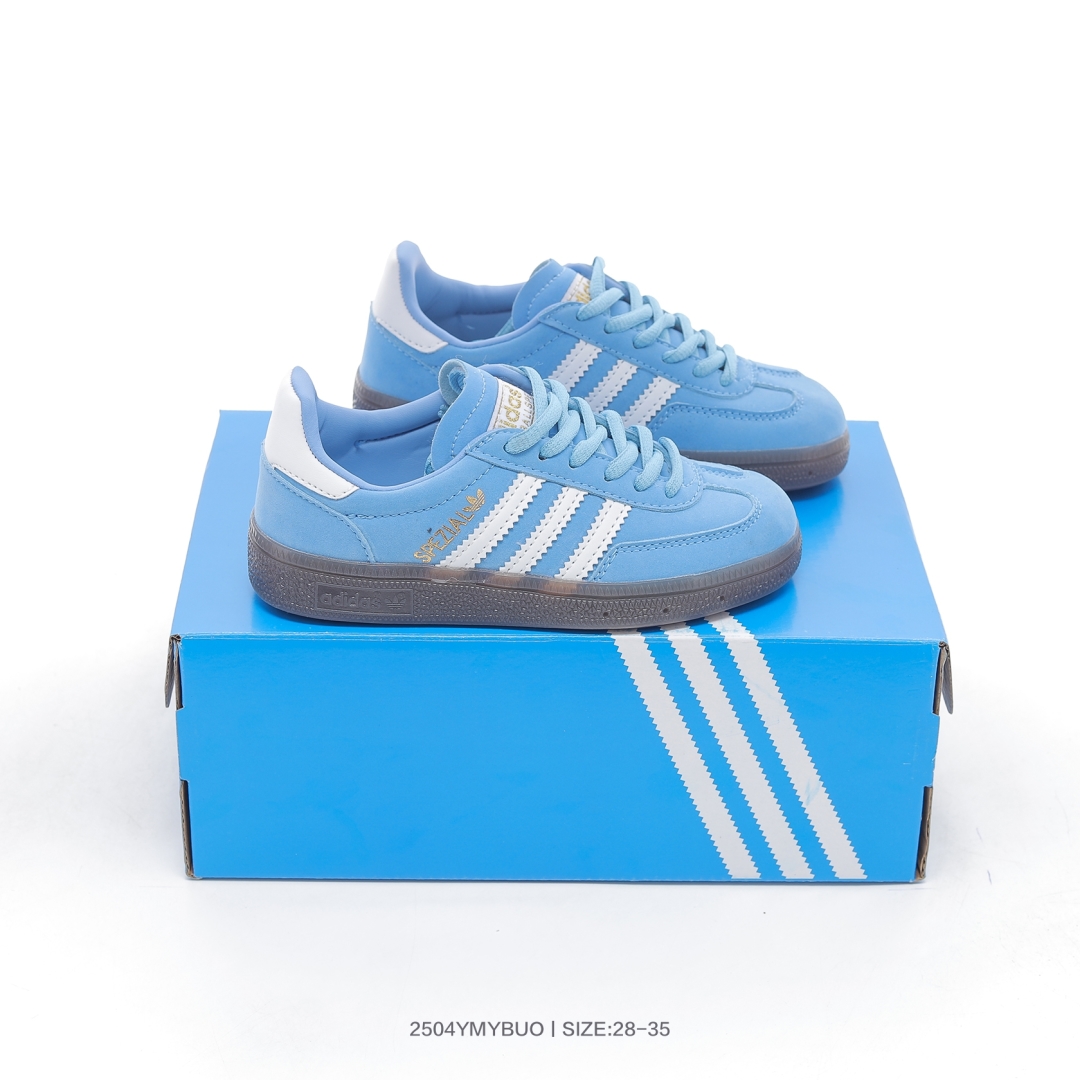 图片[2]-集🈴 阿迪达斯 Adidas HANDBALL SPEZIAL 三叶草童鞋学院风复古休闲板鞋 JI4471 尺码：28 29 30 31 32 33 34 35-选品中心