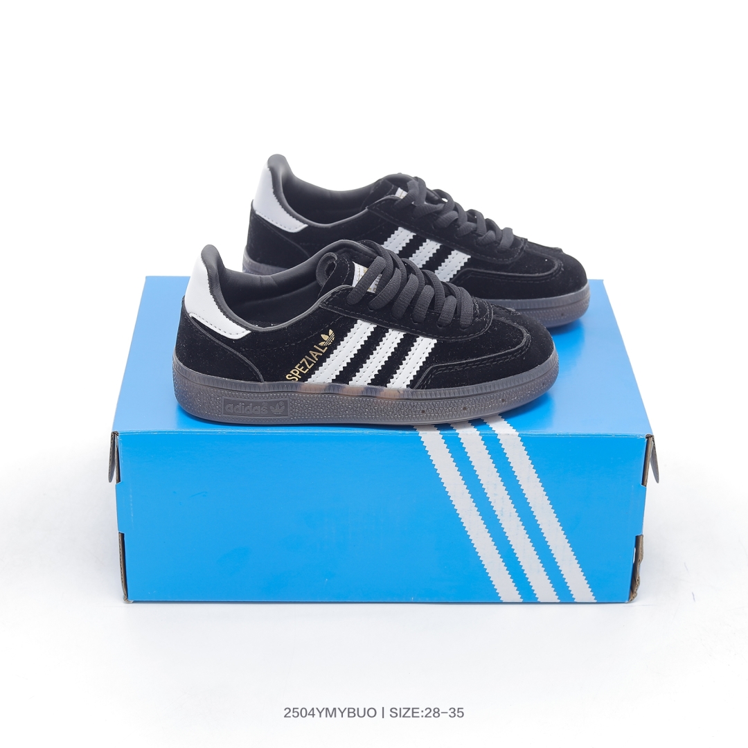 图片[3]-集🈴 阿迪达斯 Adidas HANDBALL SPEZIAL 三叶草童鞋学院风复古休闲板鞋 JI4471 尺码：28 29 30 31 32 33 34 35-选品中心