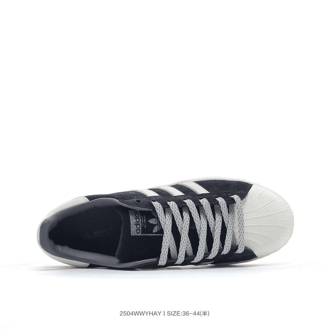 放店💰90 冠军黑米BS0912
D❄️阿迪达斯/三叶草Adidas Originals Superstar 经典贝壳头系列低帮百搭休闲运动板鞋
码数:36 36.5 37 38 38.5 39 40 40.5 41 42 42.5 43 44
编号:2504WWYHAY