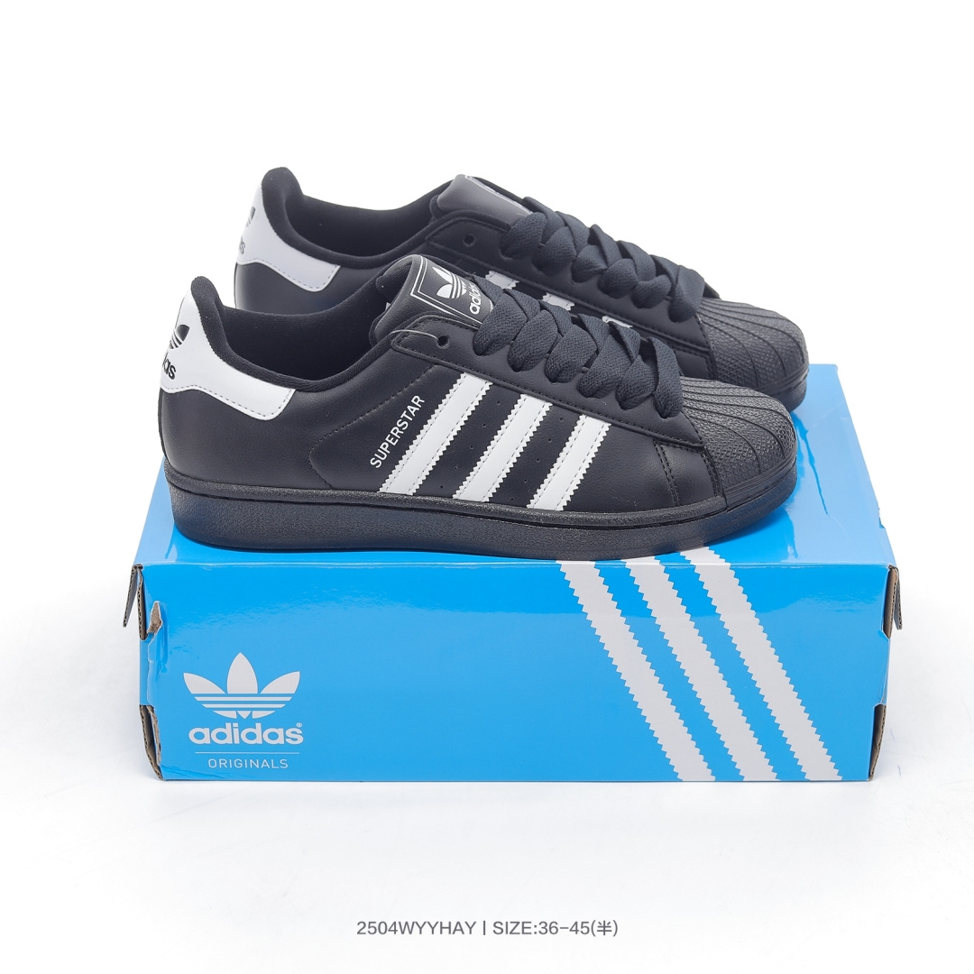 放店💰90 四代黑白JH7033
D❄️｜阿迪达斯/三叶草Adidas Originals Superstar 82"Black Sliver"经典贝壳头系列低帮百搭休闲运动板鞋“ 

码数：36 36.5 37 38 38.5 39 40 40.5 41 42 42.5 43 44 45
编号：2504WYYHAY