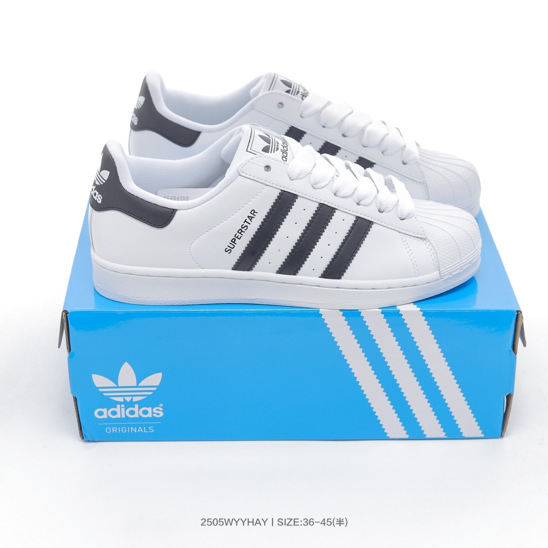 放店💰90 白黑615-46#JH7032
D❄️｜阿迪达斯Adidas三叶草 Originals Superstar II 贝壳头系列低帮经典百搭休闲运动板鞋 白黑615-46#JH7032

码数：36 36.5 37 38 38.5 39 40 40.5 41 42 42.5 43 44 45
编号：2505WYYHAY