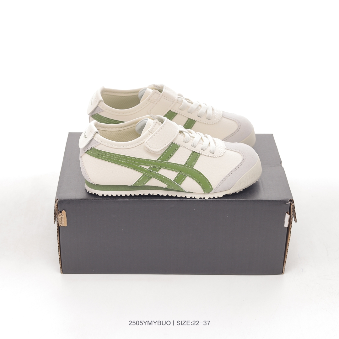 图片[3]-集🈴 新工厂 Asics/亚瑟士 童鞋❗️日产经典老牌-鬼塚虎/Onitsuka Tiger Mexico ®复古经典百搭休闲跑鞋 C4D4L 尺码：22 23 24 25 26 27 28 29 30 31 32 33 34 35 36 37-选品中心