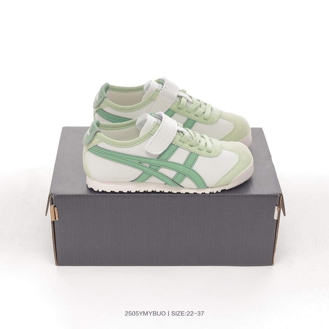 图片[2]-集🈴 新工厂 Asics/亚瑟士 童鞋❗️日产经典老牌-鬼塚虎/Onitsuka Tiger Mexico ®复古经典百搭休闲跑鞋 C4D4L 尺码：22 23 24 25 26 27 28 29 30 31 32 33 34 35 36 37-选品中心