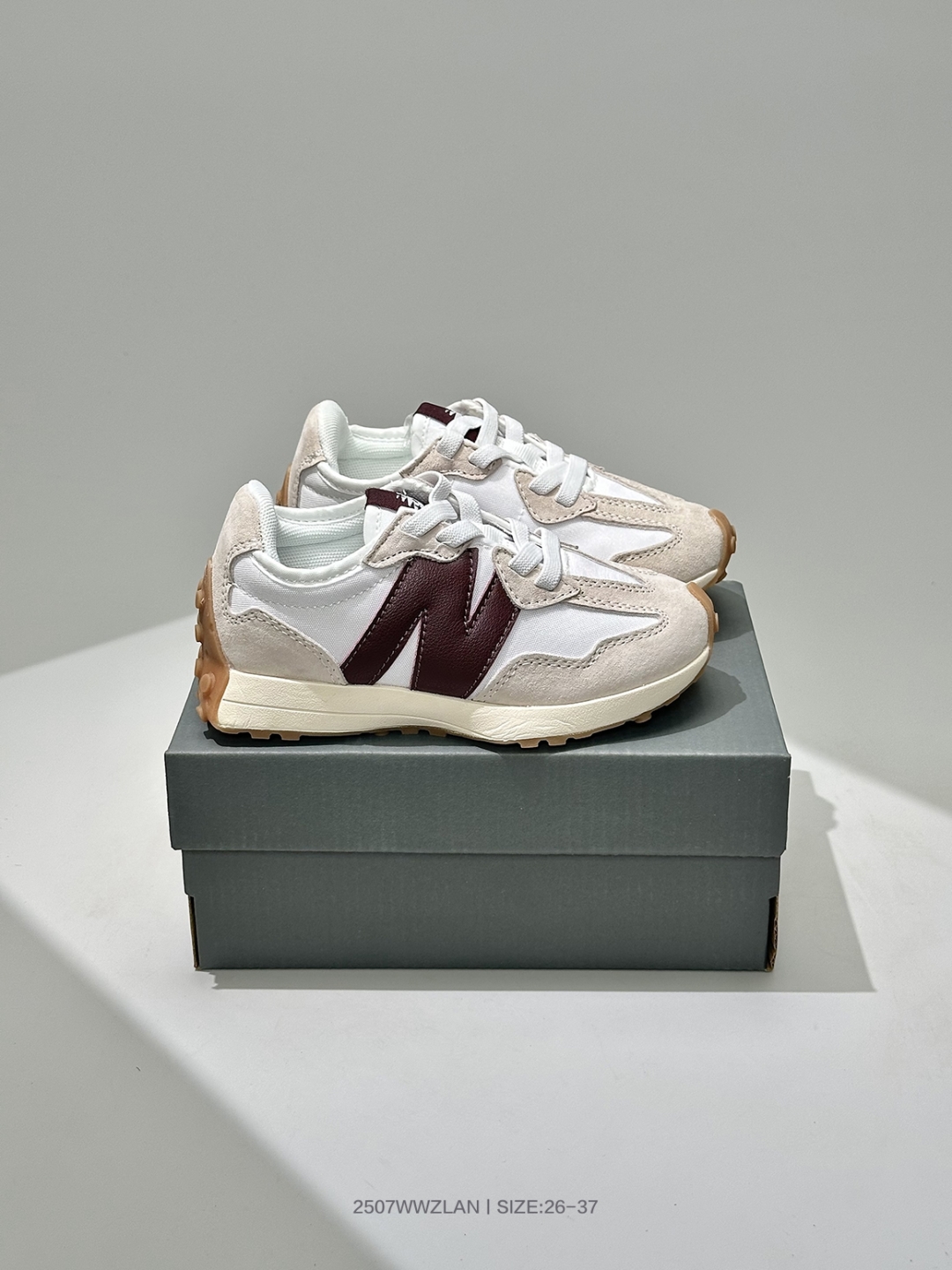 图片[2]-萌娃童鞋！新百伦 New Balance NB327系列 复古休闲运动慢跑鞋 PH327LAB 尺码：26 27 28 29 30 31 32 33 34 35 36 37-选品中心